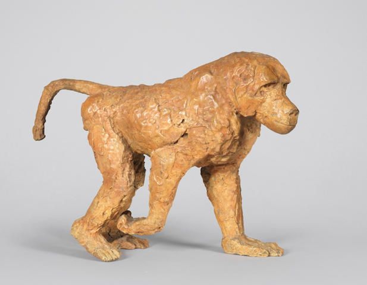 Walking Baboon (Head Down) by Elisabeth Frink
