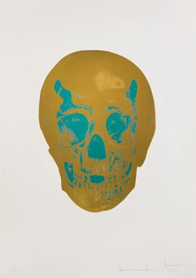 The Dead (Gold Gloss/Turquoise) by Damien Hirst