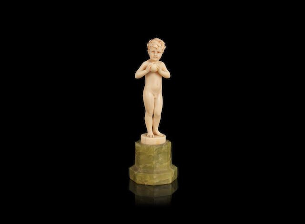 Boy with Apple by Ferdinand Preiss