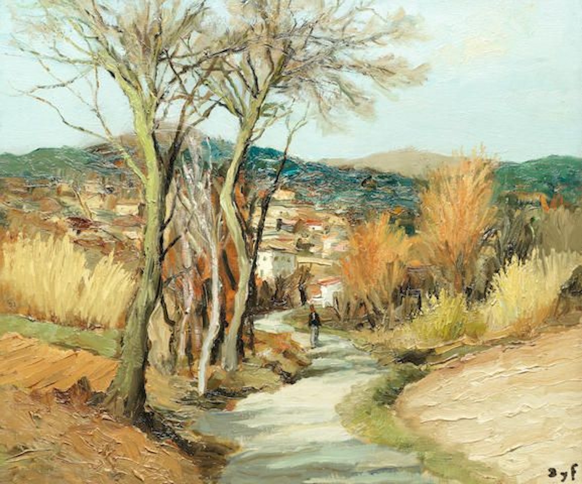 Route à Saint Paul de Vence by Marcel Dyf