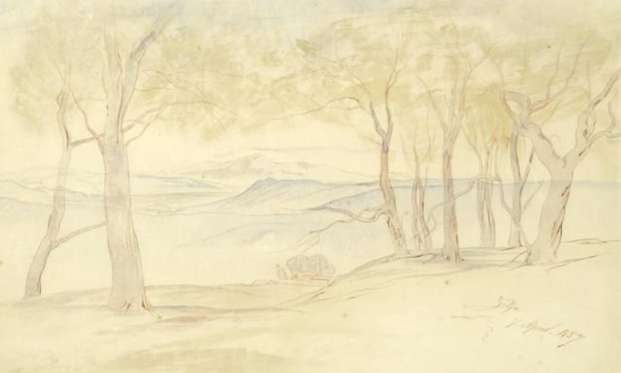 Zitza, Albania by Edward Lear