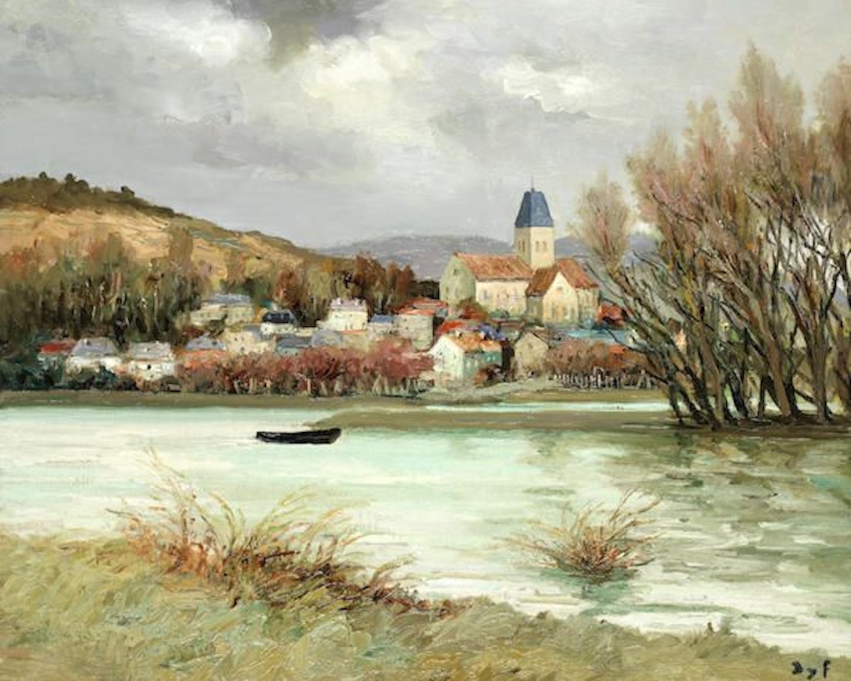 La Seine à Verneuil by Marcel Dyf