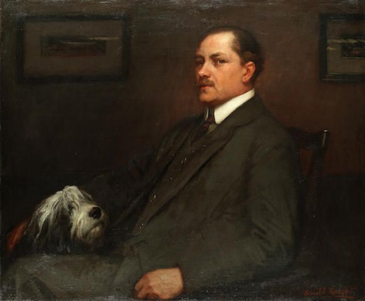 Portrait of a gentleman by Harold Knight