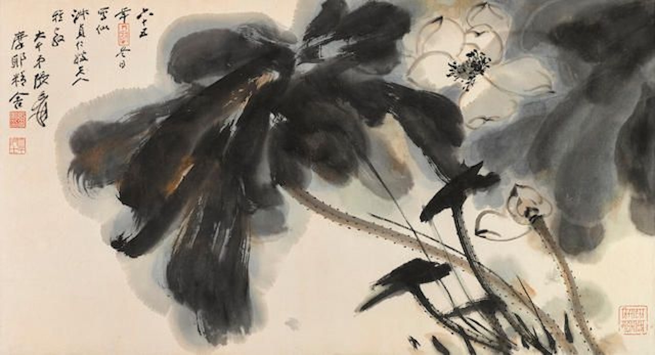 Lotus by Zhang Daqian