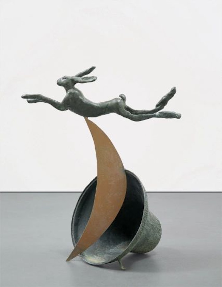 Leaping Hare on Crescent and Bell by Barry Flanagan