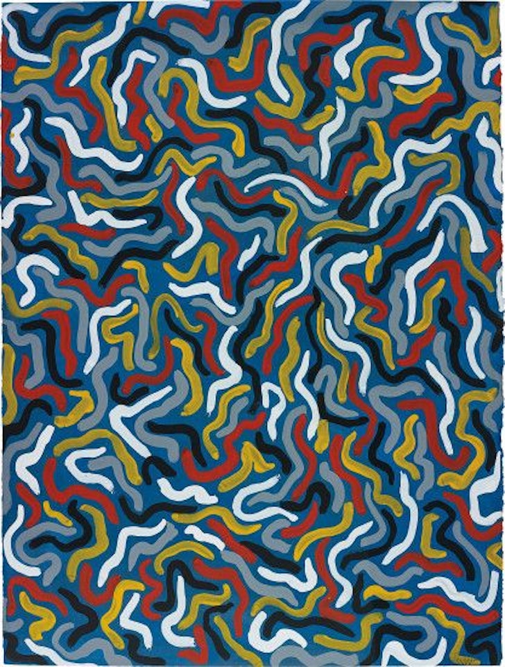 Squiggly Brushstrokes by Sol LeWitt