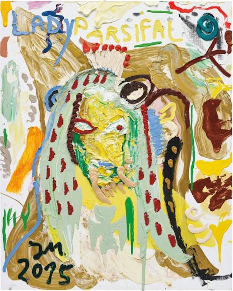 Fräulein Blöwinnnn im Milch der Strasse by Jonathan Meese