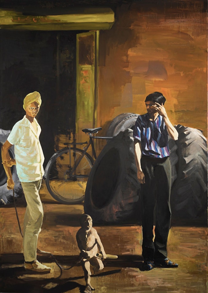 THE TIRE STORE by Eric Fischl