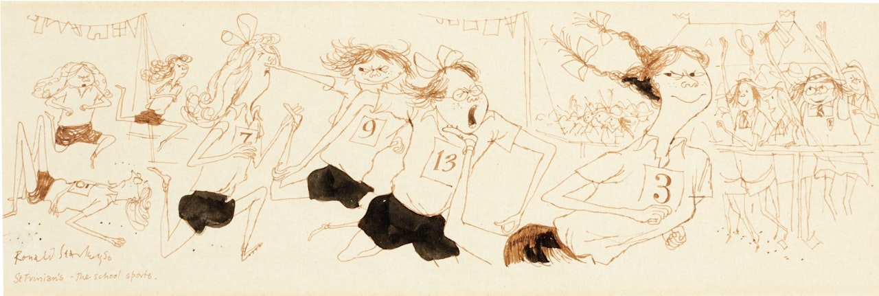 ST TRINIAN'S - THE SCHOOL SPORTS by Ronald Searle
