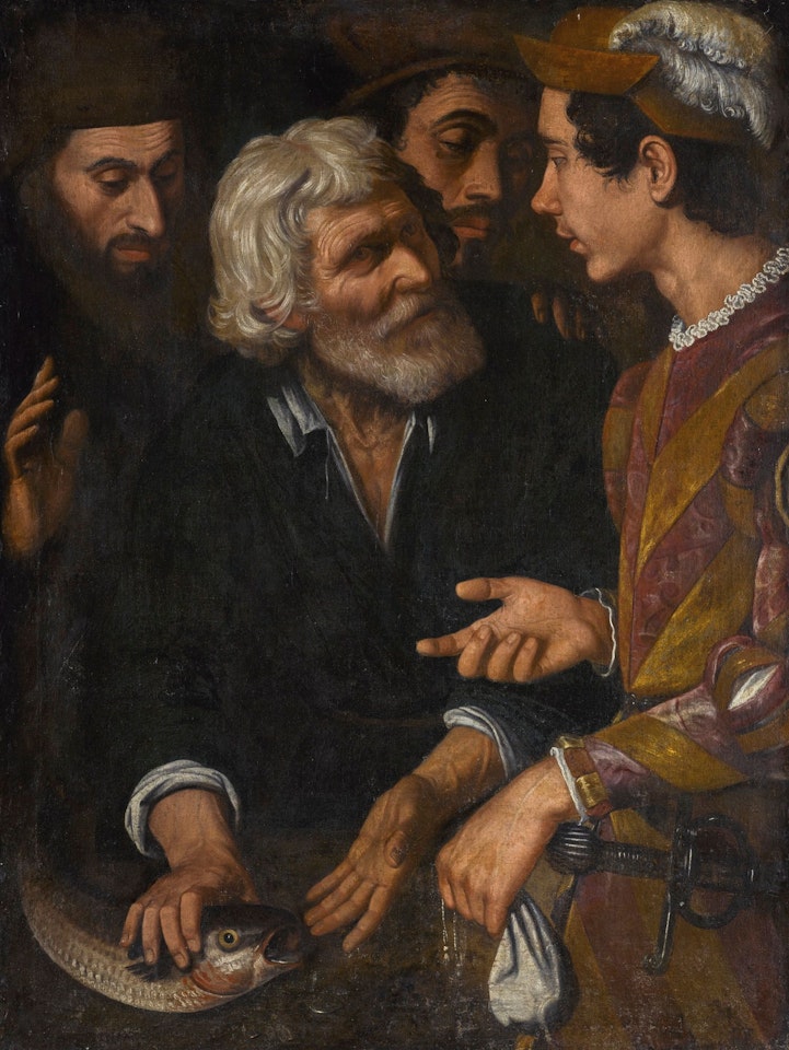 THE MIRACLE OF SAINT PETER AND THE FISH by Roman School