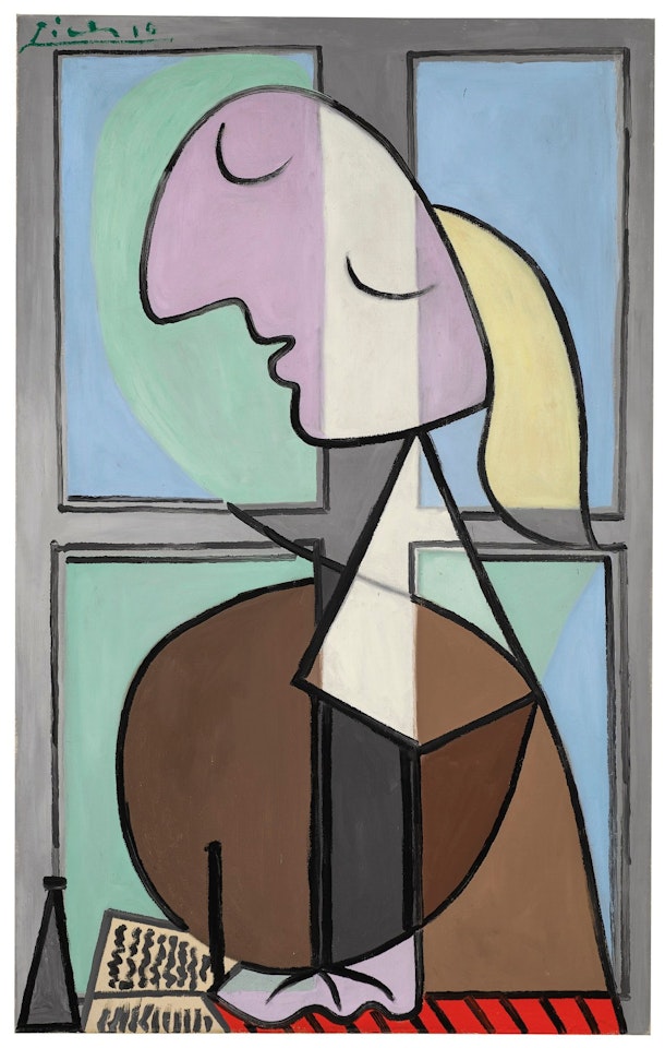 BUSTE DE FEMME DE PROFIL (FEMME ÉCRIVANT) by Pablo Picasso