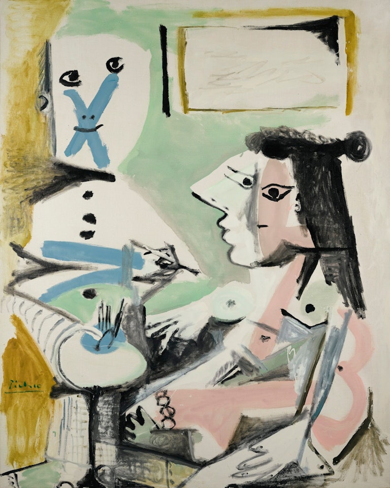 LE PEINTRE ET SON MODÈLE by Pablo Picasso