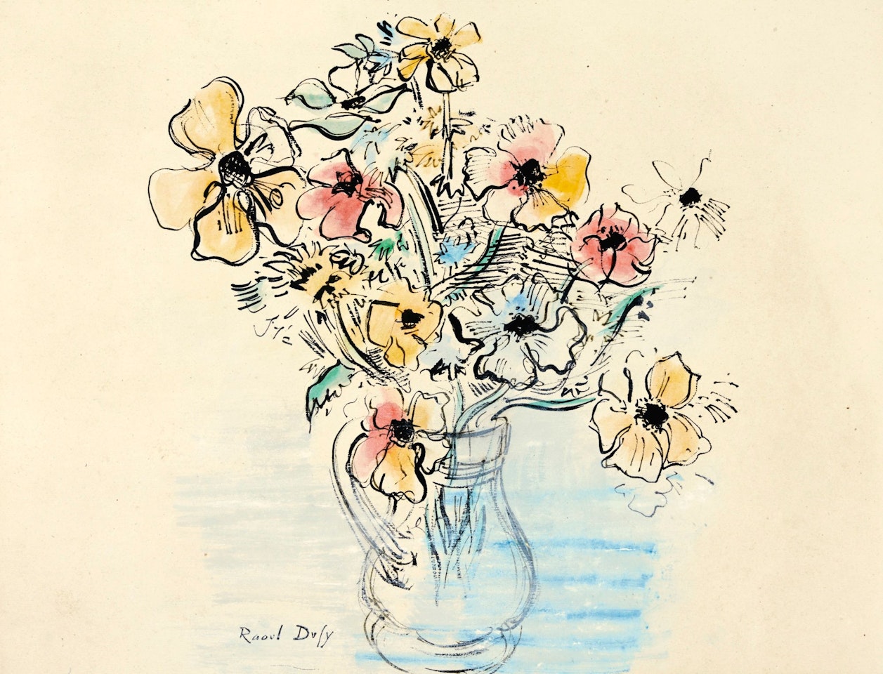 BOUQUET D'ANÉMONES by Raoul Dufy
