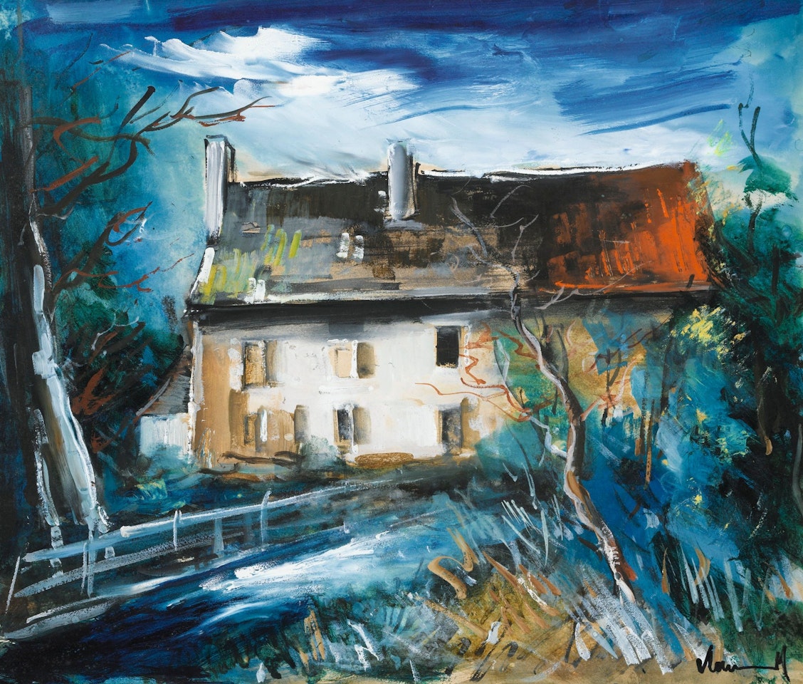 MAISON AU BORD DE L'EAU by Maurice de Vlaminck