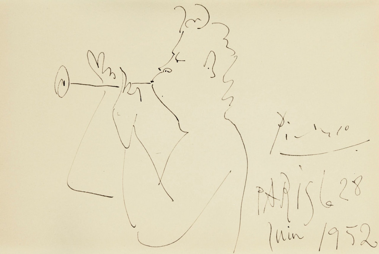 FAUNE MUSICIEN by Pablo Picasso