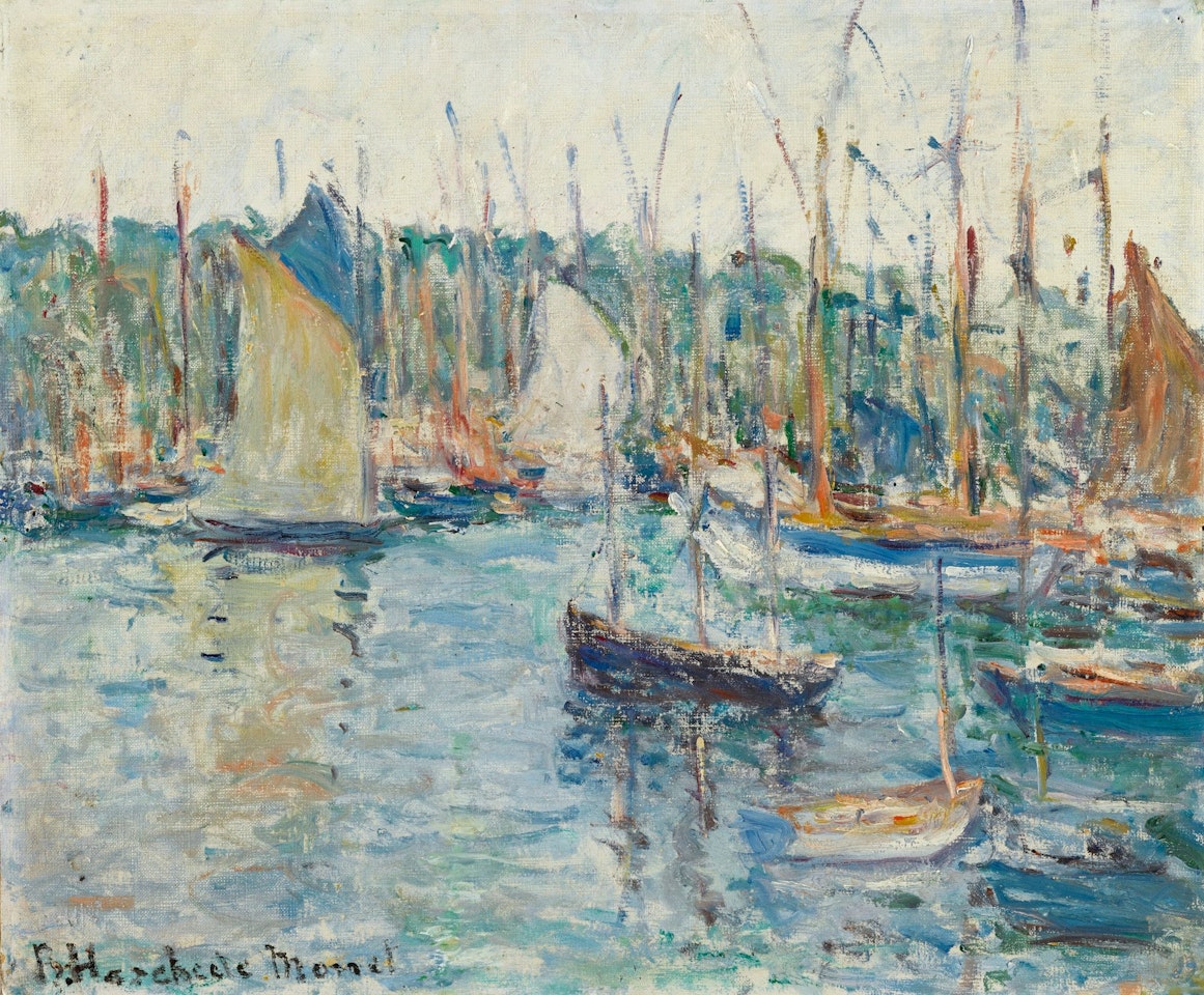 BATEAUX AU PORT by Blanche Hoschédé-Monet