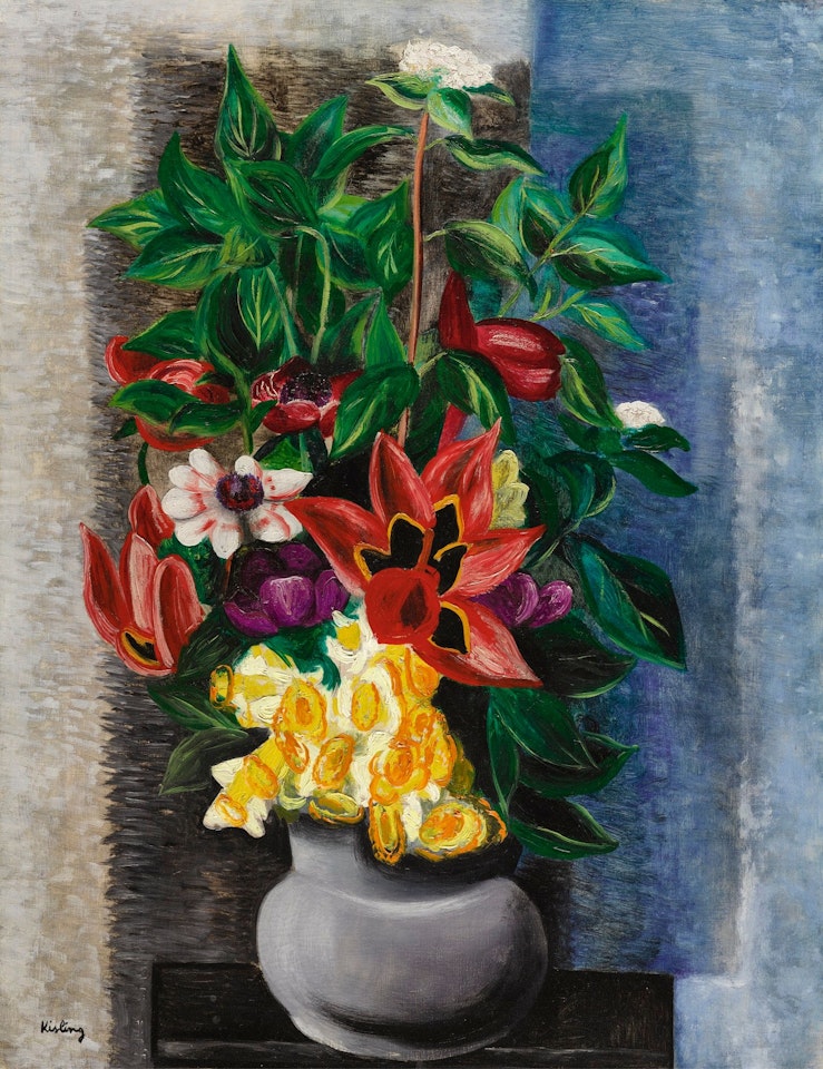 GRAND BOUQUET, VASE DE FLEURS by Moïse Kisling