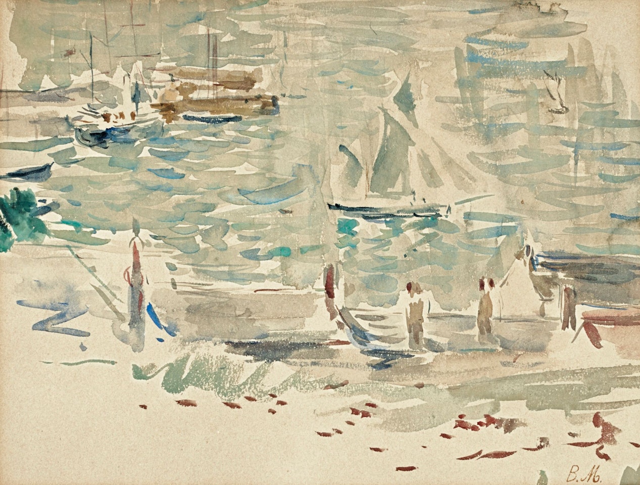 LE PORT DE GOREY by Berthe Morisot