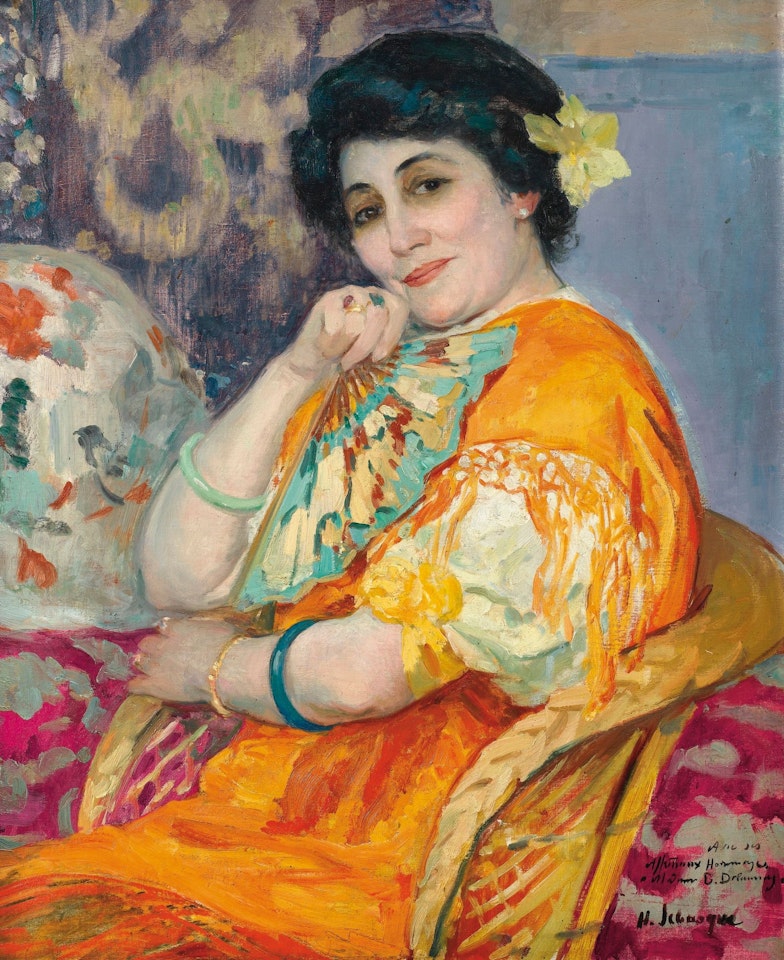 PORTRAIT DE MADAME BERTHE DELAUNAY by Henri Lebasque