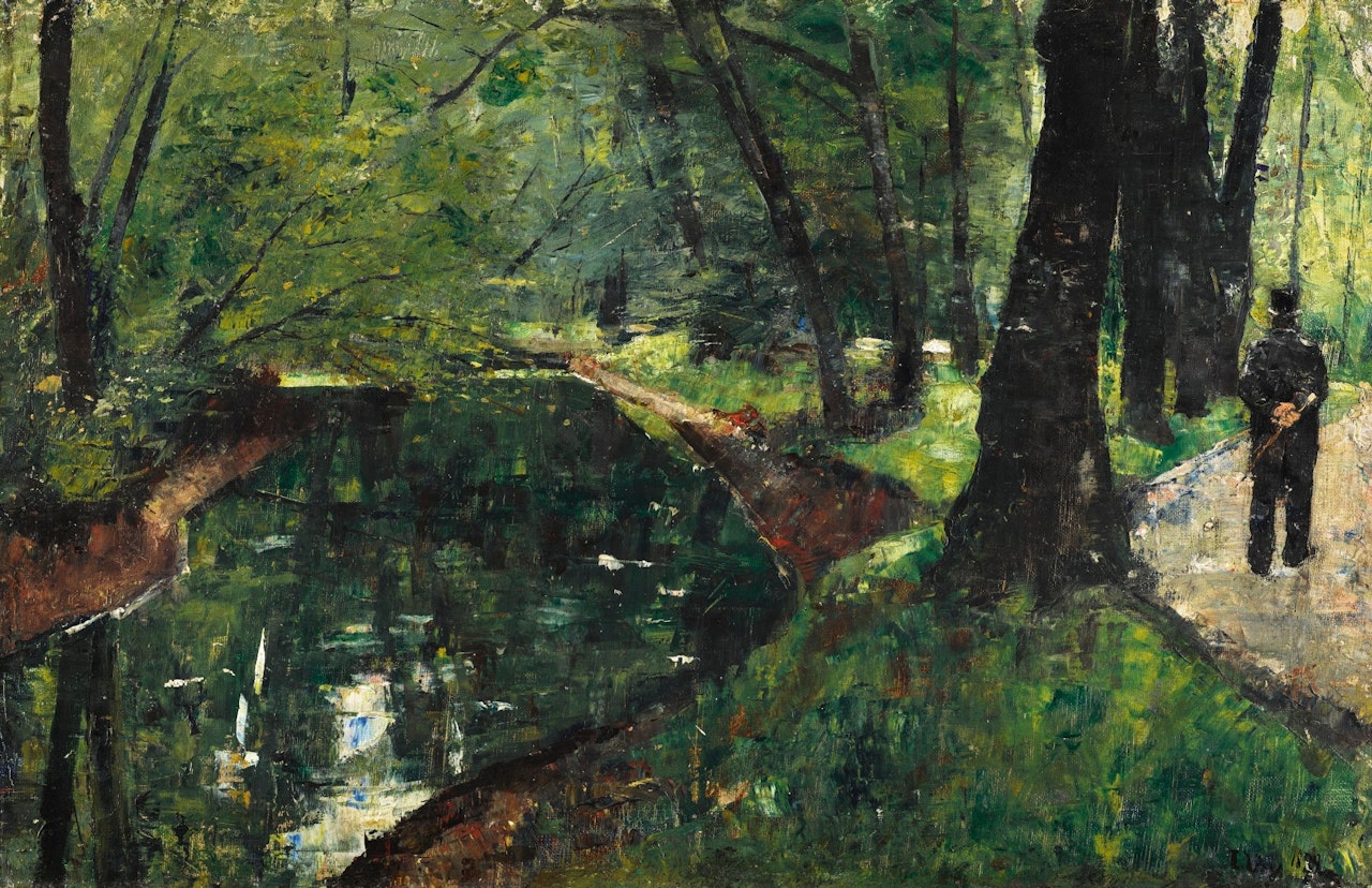 AM NEUEN SEE (AT THE NEUE LAKE) by Lesser Ury