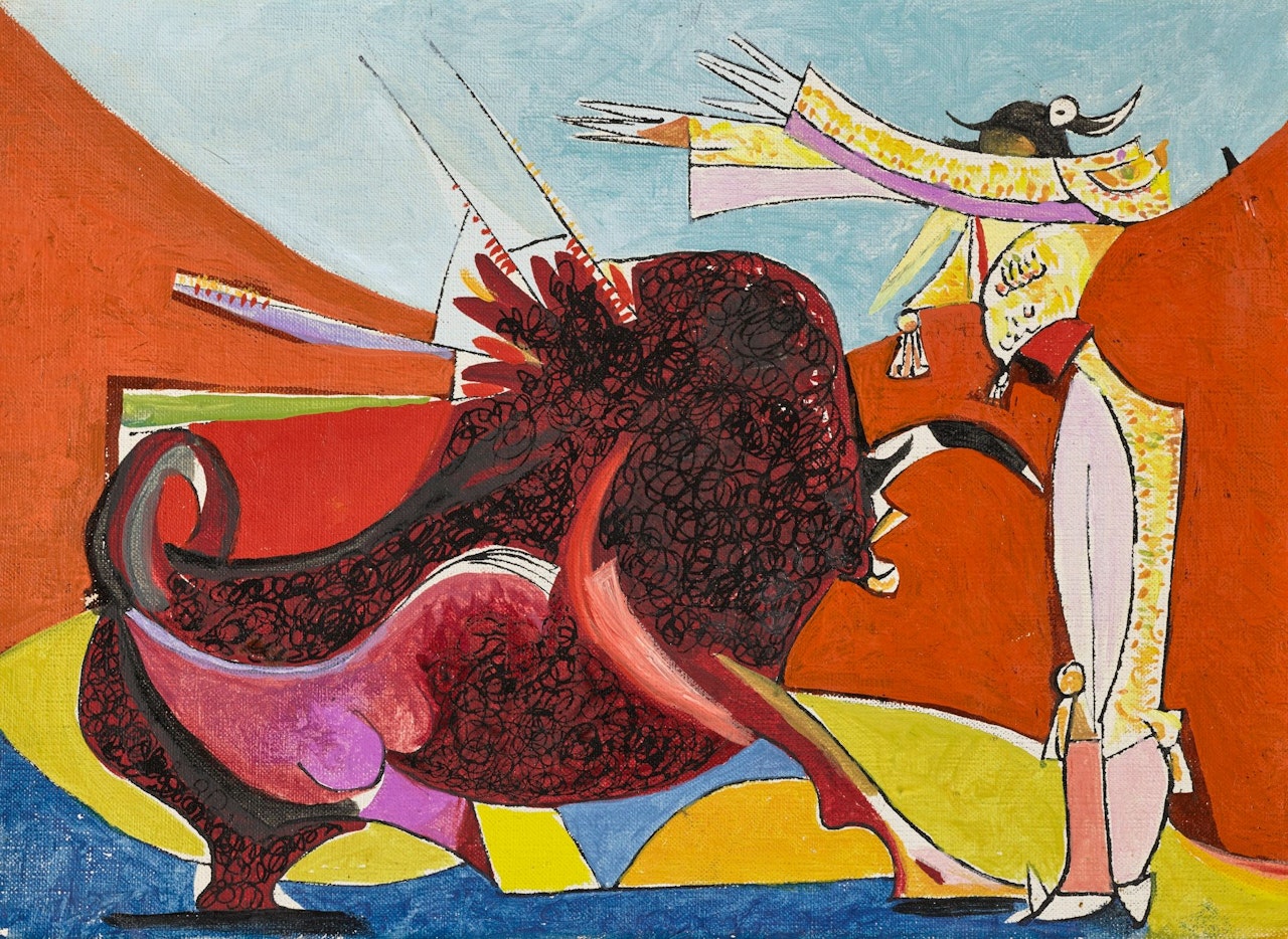 TORERO, BANDERILLAS by Oscar Dominguez