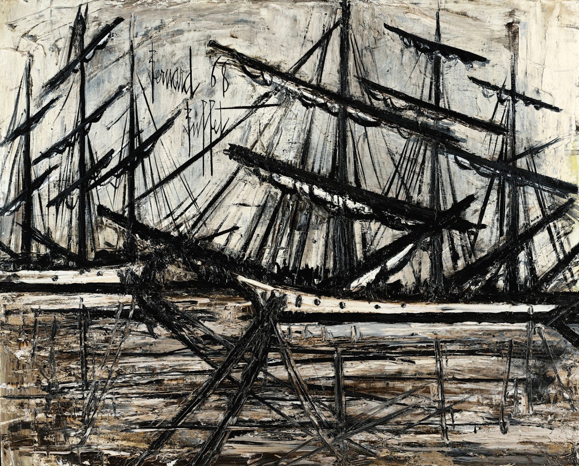 TERRE-NEUVAS DANS LE BASSIN À SAINT-MALO by Bernard Buffet