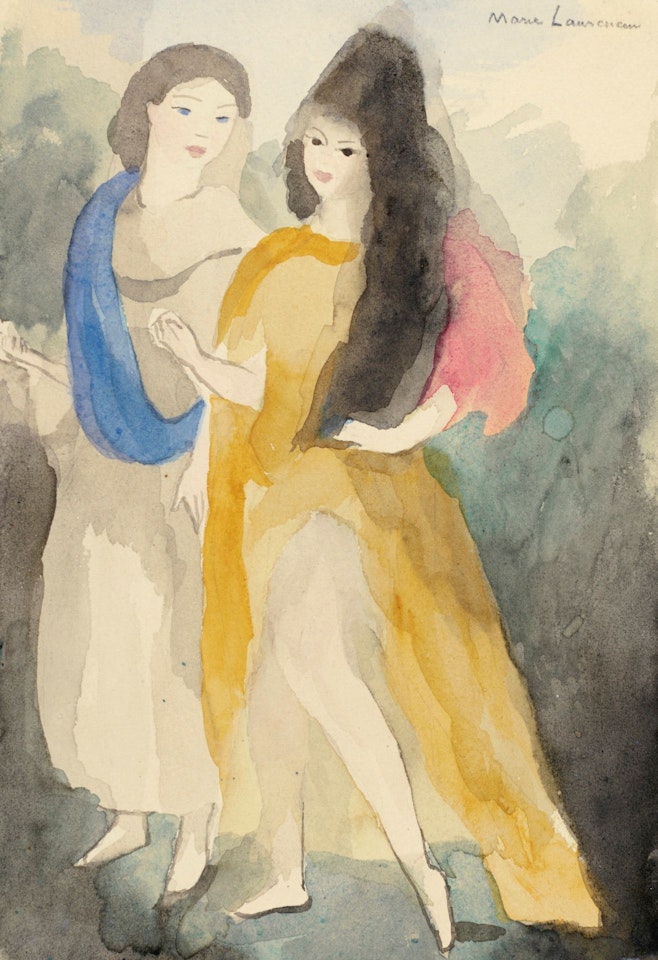 DEUX JEUNES FILLES by Marie Laurencin
