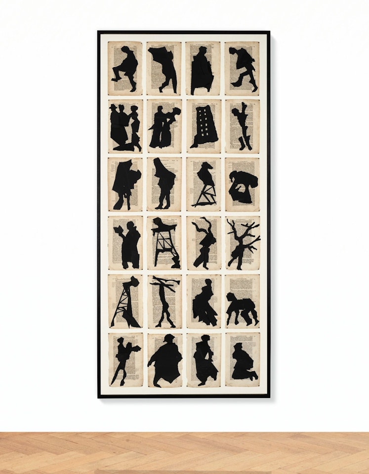 COLLAGE ON LEVIATHAN PAGES (COMMONWEALTH) by William Kentridge