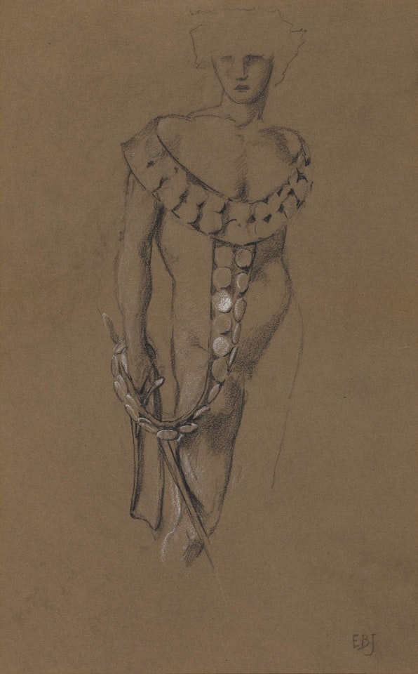 STUDY FOR  THE BRIAR WOOD by Edward Coley Burne-Jones