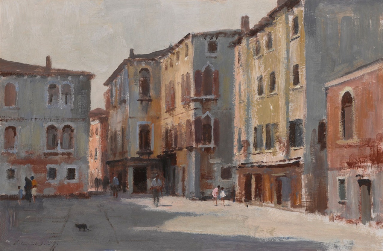 A VENETIAN SQUARE by Edward Seago