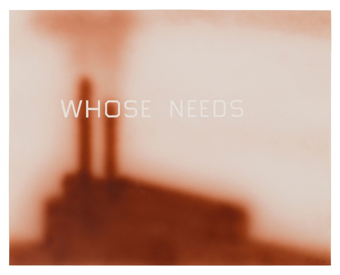 WHOSE NEEDS by Ed Ruscha