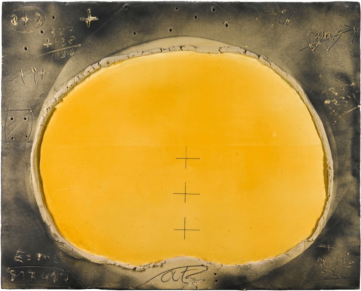 OVAL DE VERNÍS by Antoni Tapies