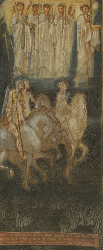 STUDY FOR THE VALIANT KNIGHT by Edward Coley Burne-Jones