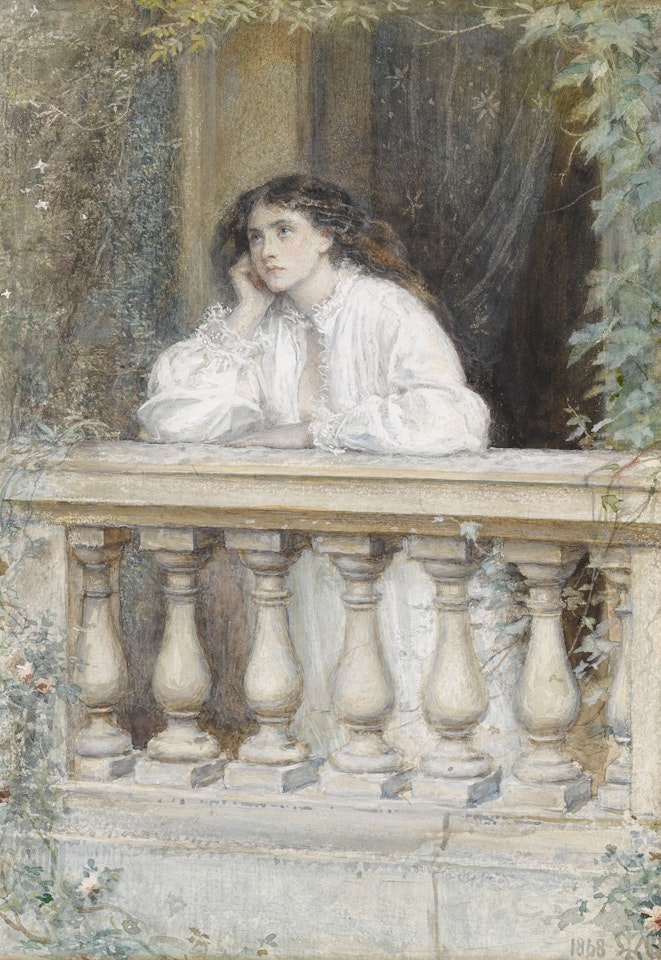 A DREAM OF DAWN by John Everett Millais