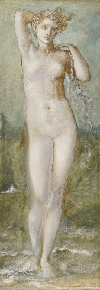 VENUS RISING FROM THE SEA by Edward Coley Burne-Jones