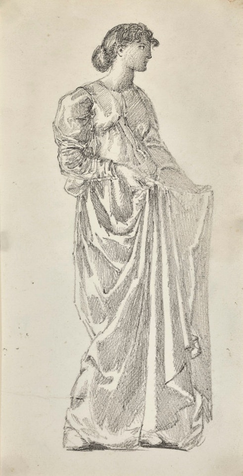 STUDY FOR THE GARLAND by Edward Coley Burne-Jones