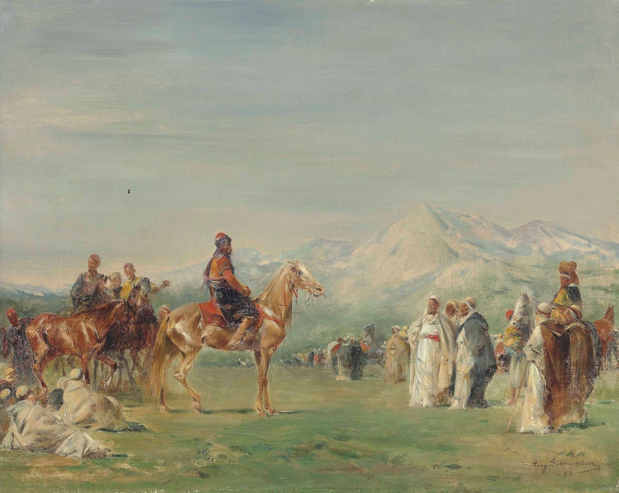 Campement arabe dans les montagnes de l'Atlas by Eugene Fromentin