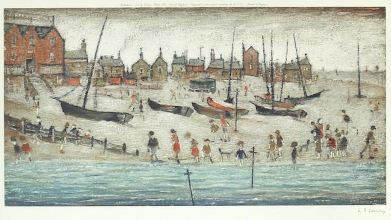 Deal Beach; and Deal Sketch by Laurence Stephen Lowry