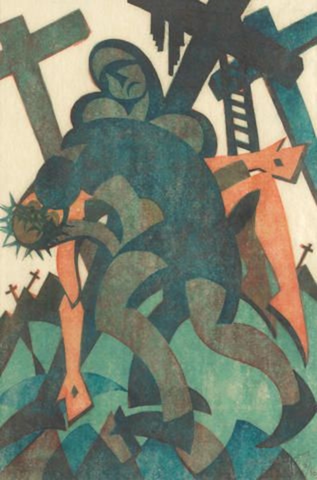 Joseph & Nicodemus by Sybil Andrews