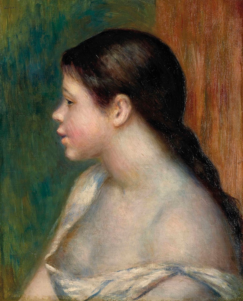 Tête de jeune fille by Pierre-Auguste Renoir