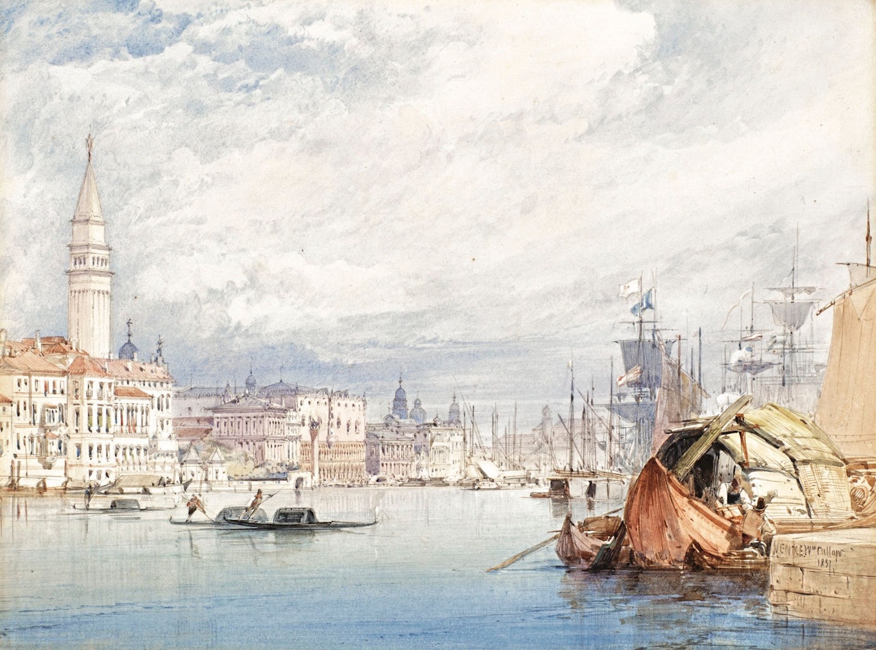 VENICE FROM THE DOGANA by William Callow