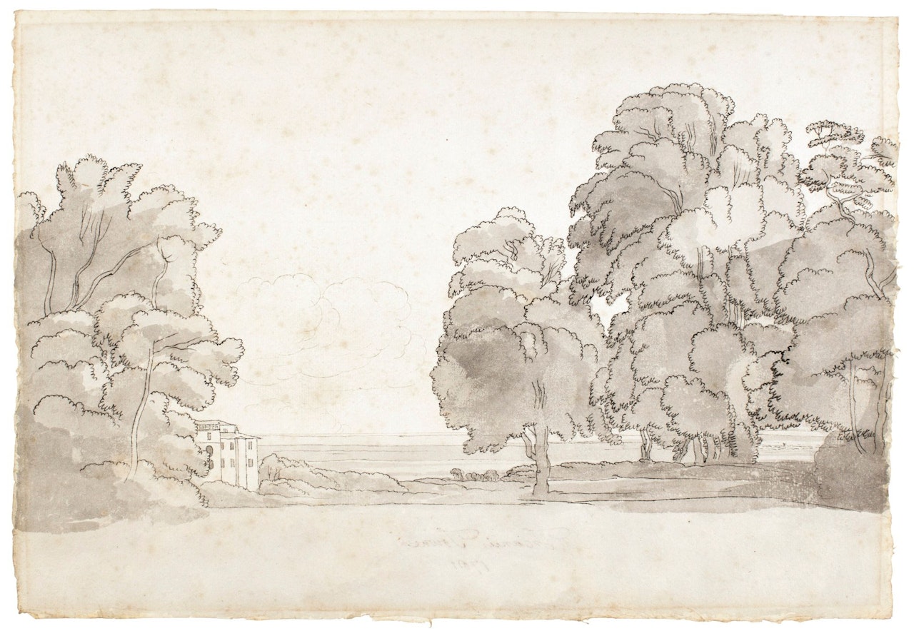 FRASCATI, NEAR ROME by Francis Towne