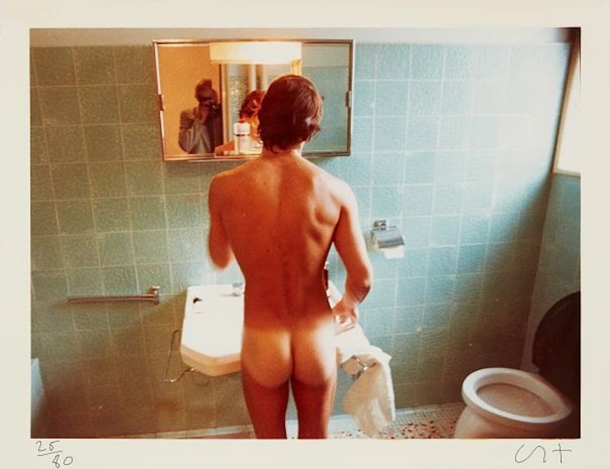 Peter Washing, Belgrade, September 1970, from Twenty Photographic Pictures by David Hockney
