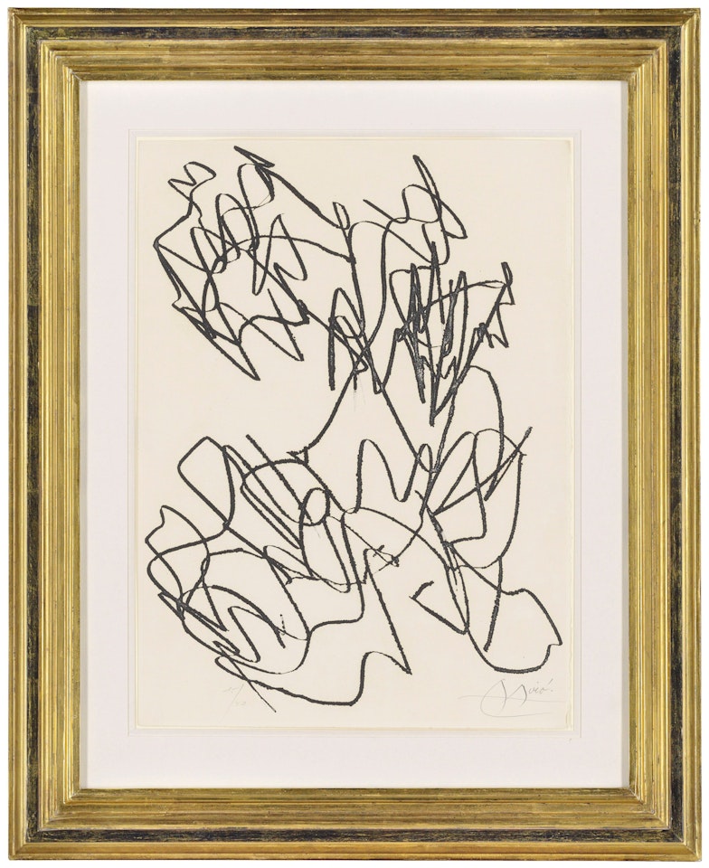 One Plate, from: Le Miroir de l'homme par les bêtes by Joan Miró