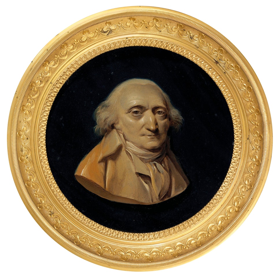 A gentleman believed to be a member of the artist’s family, simulating a cameo by Louis-Leopold Boilly