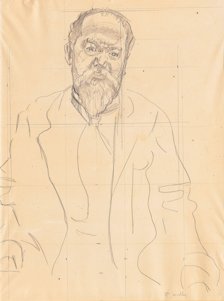 Studie zu Bildnis 'Mathias Morhardt' by Ferdinand Hodler