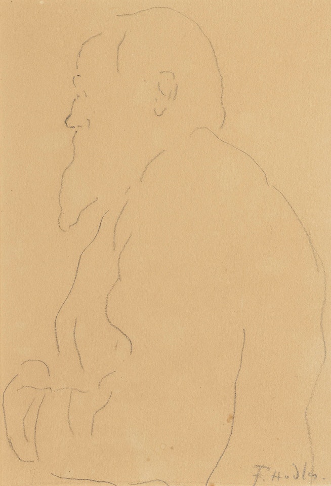 Bildnis eines Mannes mit Bart by Ferdinand Hodler