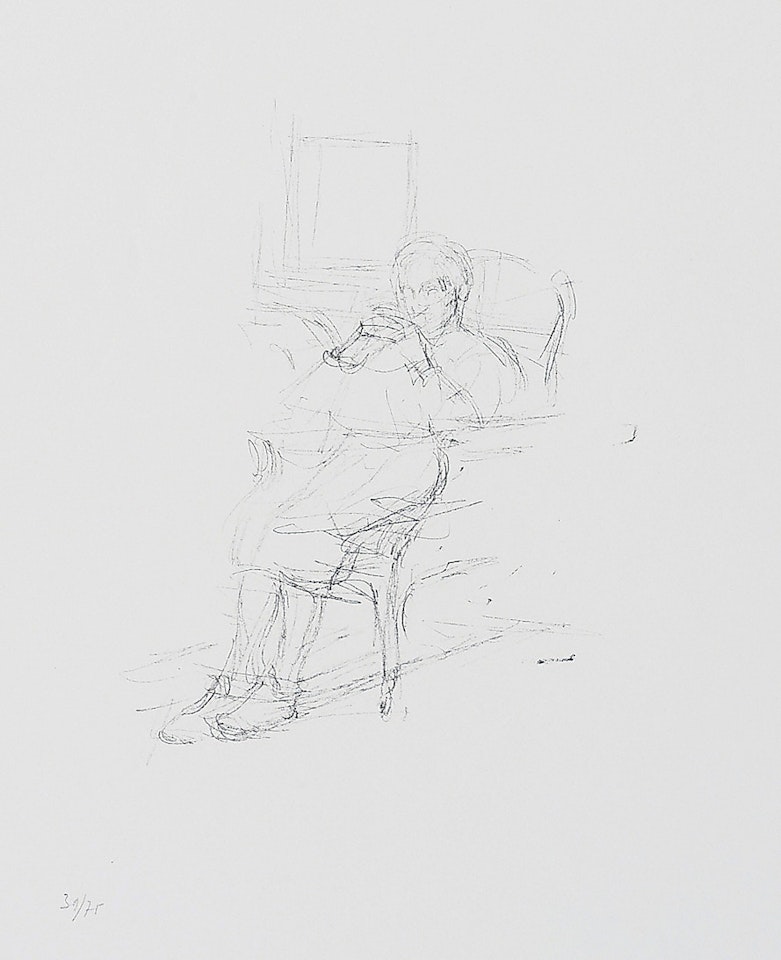 The artist's mother seated II (Mère de l'artiste assise II) by Alberto Giacometti