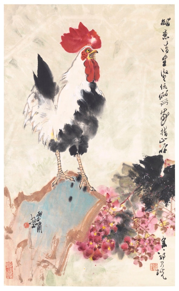 Cock Crowing on a Spring Morning by Zheng Naiguang