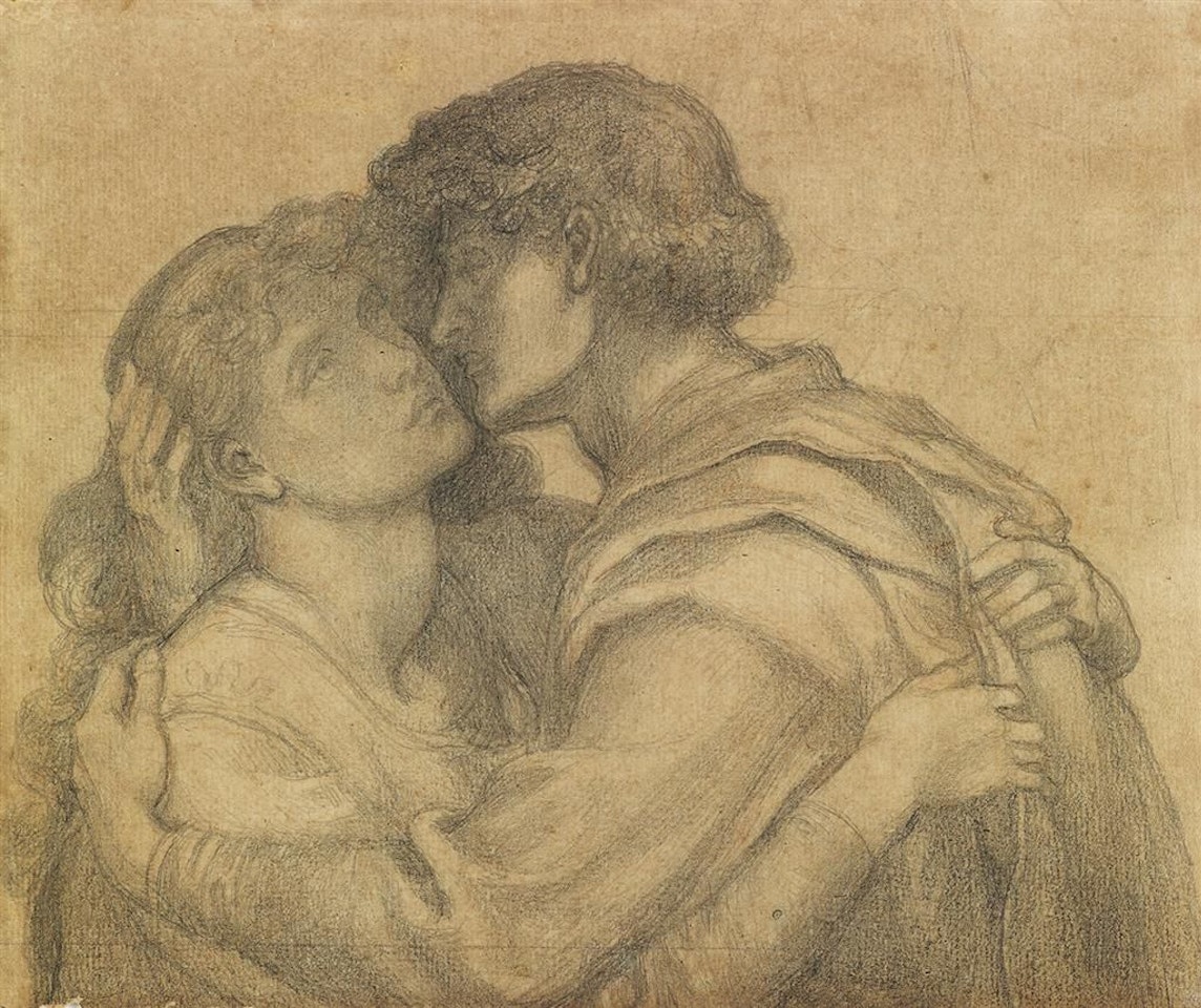 The Embrace by Dante Gabriel Rossetti
